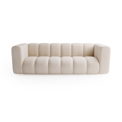 Sofa 3-osobowa Berry Doppio beżowa velvet