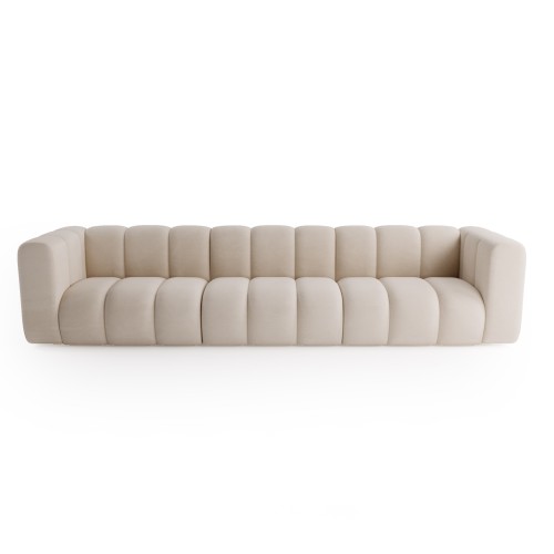 Modułowa sofa Berry Trio beżowa velvet