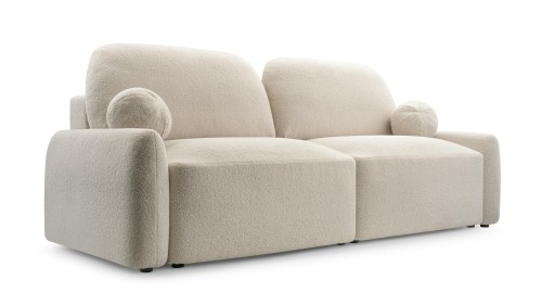 Rozkładana sofa Move It All boucle beżowa  