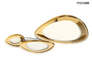 Lampa sufitowa / plafon CELL 3 złota MOOSEE