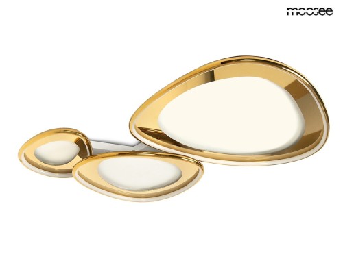 Lampa sufitowa / plafon CELL 3 złota MOOSEE