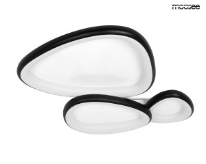 Lampa sufitowa / plafon AREA 3 czarna MOOSEE
