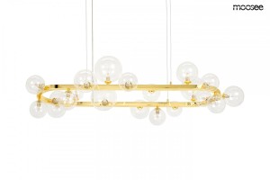 Lampa wisząca ALURE OVAL 120 złota MOOSEE