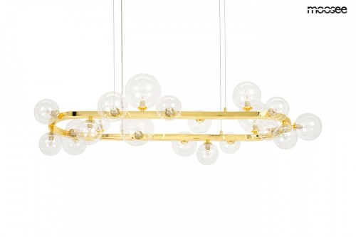 Lampa wisząca ALURE OVAL 120 złota MOOSEE