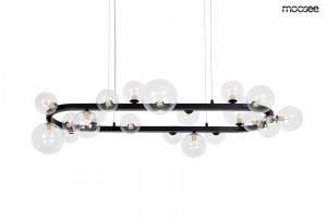 Lampa wisząca ALURE OVAL 120 czarna MOOSEE