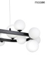 Lampa wisząca ALURE OVAL 120 czarna / mleczna MOOSEE