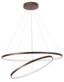 Lampa wisząca ring BANDA double brązowa