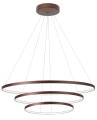 Lampa wisząca ring BANDA triple brązowa