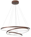 Lampa wisząca ring BANDA triple brązowa