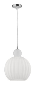 Lampa wisząca AVILES biała / chrom