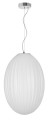 Lampa wisząca AYAPEL białe szkło