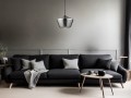 Lampa wisząca CANETE Diamente dymione szkło