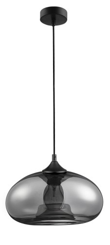 Lampa wisząca CANTOS Oval dymione szkło