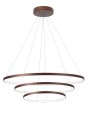 Lampa wisząca ring BANDA triple brązowa
