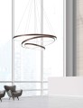 Lampa wisząca ring BANDA triple brązowa
