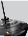 Lampa wisząca CANETE Diamente dymione szkło