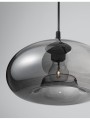 Lampa wisząca CANTOS Oval dymione szkło