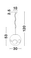 Lampa wisząca CARORA Rose