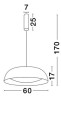 Lampa wisząca GIRONA czarna
