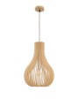 Drewniana lampa wisząca MADRYN naturalna