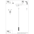 Lampa wisząca IVAR 1 zielony oliwkowy LED