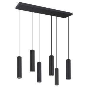 Lampa wisząca IVAR 6 czarna LED