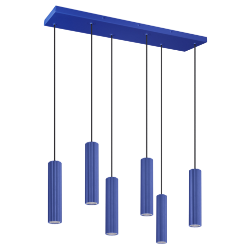 Lampa wisząca IVAR 6 ultramaryna LED