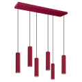 Lampa wisząca IVAR 6 burgund LED