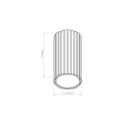 Lampa sufitowa IVAR brzoskwiniowa spot LED