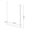 Lampa wisząca PINNE 90 czarna 