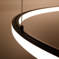 Lampa wisząca Ring RISA Ring 90 czarny