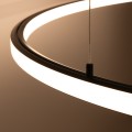 Lampa wisząca Ring RISA 120 czarny 