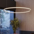 Lampa wisząca Ring RISA 120 czarny 