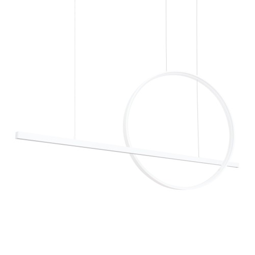 Geomatryczna lampa wisząca GLAD biała 120