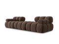 Narożna sofa modułowa 3-osobowa Bellis brązowa mocca 