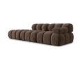 Sofa modułowa 3-osobowa Bellis brązowa mocca P/L