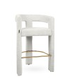 Krzesło barowe LOGAN białe MaMaison