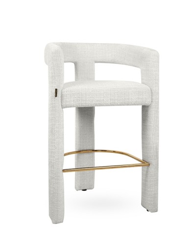 Krzesło barowe LOGAN białe MaMaison