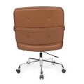 Fotel Biurowy Icon Chair koniakowy skóra naturalna