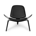Fotel Wave Chair All Black skóra naturalna 