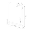 Lampa wisząca JORUN 120 biała 
