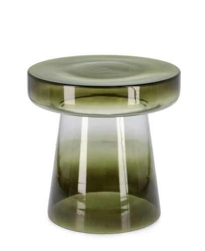 Szklany stolik kawowy Fazal Retro Green ⌀40