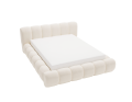 Łóżko tapicerowane z pojemnikiem Bubbly ecru