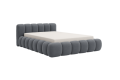 Łóżko tapicerowane z pojemnikiem Bubbly szare