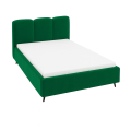 Łóżko tapicerowane Roll zielone velvet