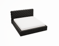 Łóżko tapicerowane z pojemnikiem Sleeping Beauty czarne
