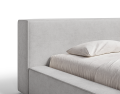 Łóżko tapicerowane z pojemnikiem Style jasnoszare