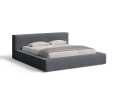 Łóżko tapicerowane z pojemnikiem Style szare