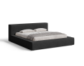 Łóżko tapicerowane z pojemnikiem Style czarne