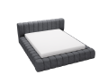 Łóżko tapicerowane z pojemnikiem Pretty grafit